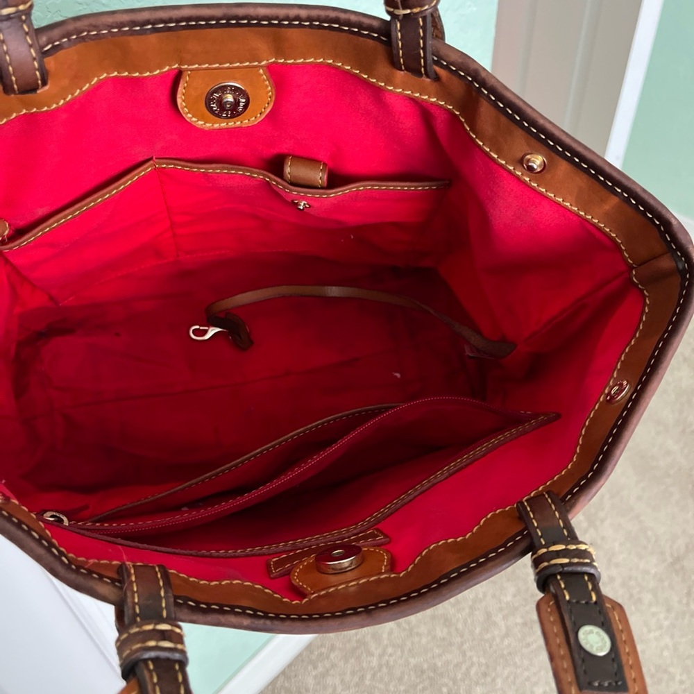 Donney & Bourke Brown Designer Tote Bag vintage - Picture 9 of 10